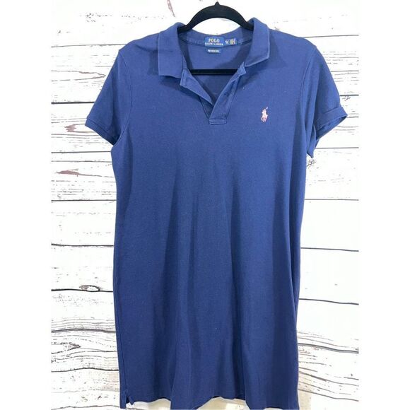 Polo, Ralph Lauren girls navy dress Size XL - Picture 1 of 4